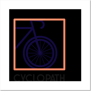 Cyclopath Cycling graphic tshirt Posters and Art